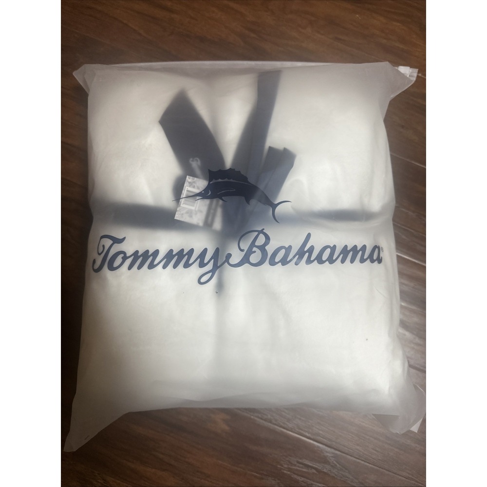 Tommy Bahama White Flannel Blanket Throw Ultra Soft 50" x 70" NWT